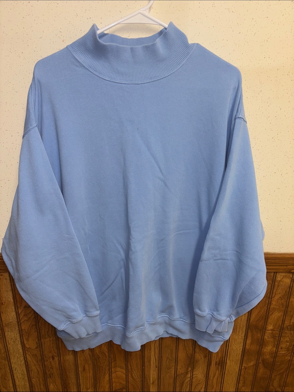 aerie - Blue Mock Neck Women's Sweatshirt (size X-Large)